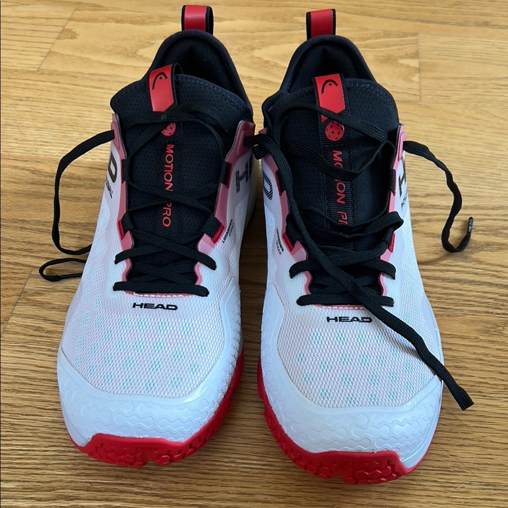 Head White and Red Sneakers